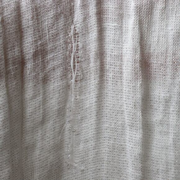 CP Shades White Sparkle Linen XL Tank Top and Scarf Shawl Wrap - Picture 13 of 13